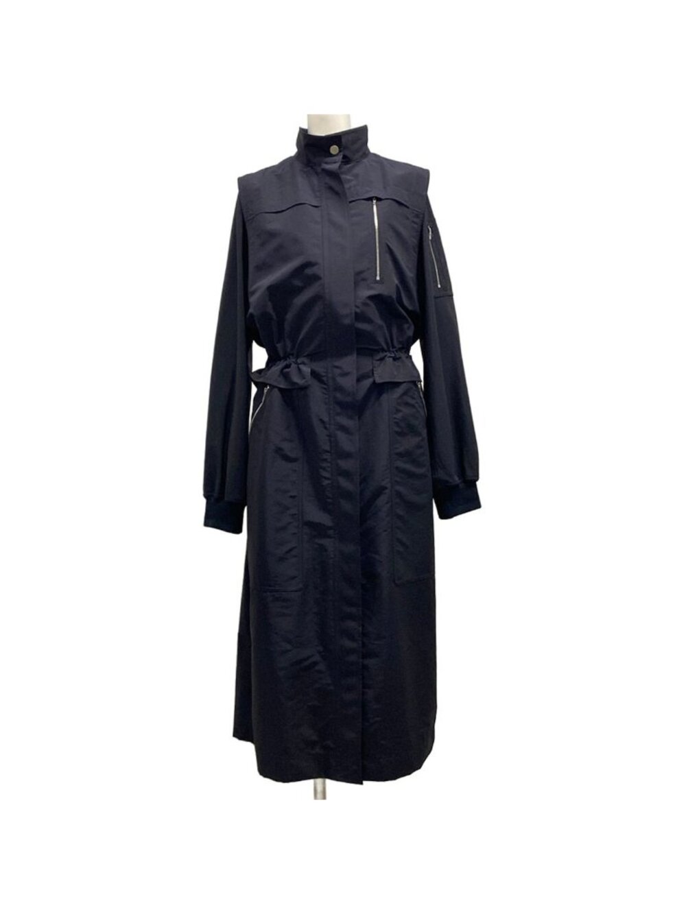 Hermes Coat 40 M Dark Navy Wool